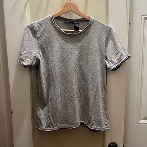 DKNY Petite Grey Top